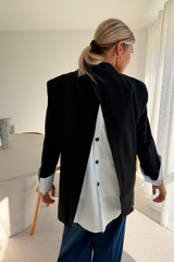 Blazer chemise noir
