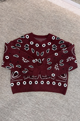 Pull bandana bordeaux