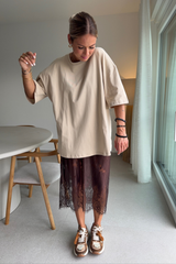 T-shirt beige uni