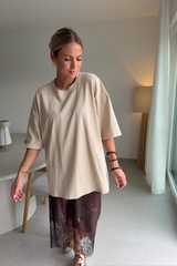 T-shirt beige uni