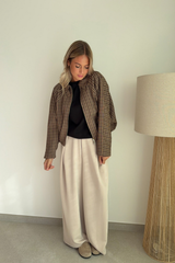 Pantalon décontracté beige