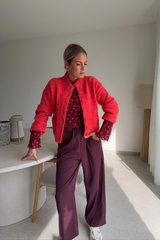 Pantalon Noblesse bordeux