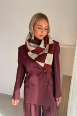 Blazer de tailleur bordeaux