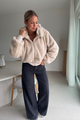 Veste carter sherpa beige