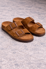 Sandales marron effet suédine Color Of California
