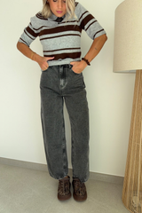 Jeans ballon gris