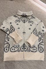 Gilet bandana beige