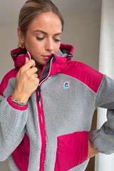 K-Way Angélique 4.0 Orsetto – Red Cerise / Grey