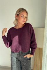 Pull Aya bordeaux