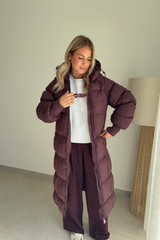 Veste doudoune bordeaux