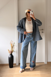 jeans brodé