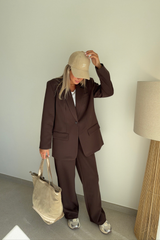 Pantalon linda raven marron