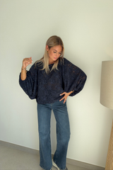 Blouse en Dentelle Bleu