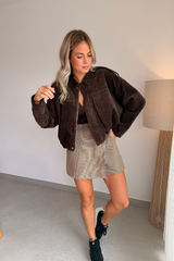 Jupe-short pied de poule
