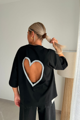 Tshirt dos nu noir