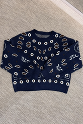 Pull bandana bleu
