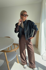 Pantalon Linda Marron
