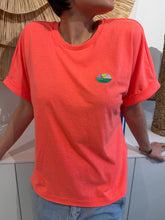 T-shirt Vintage Rose Fluo