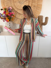 Pantalon Madrid vert, mauve