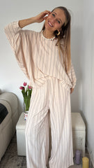 Ensemble Ligné Beige