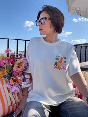 T-shirt Los Angeles Blanc