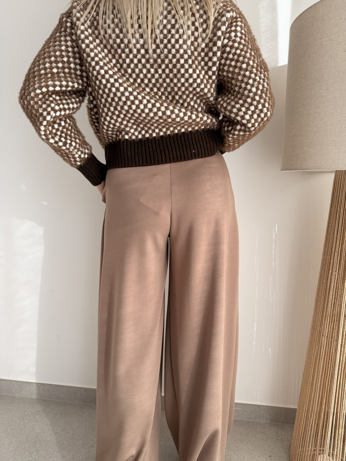 Pantalon décontracté taupe