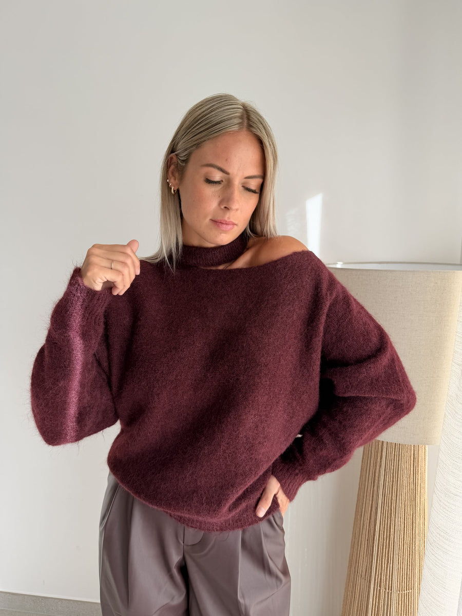 Pull bordeaux