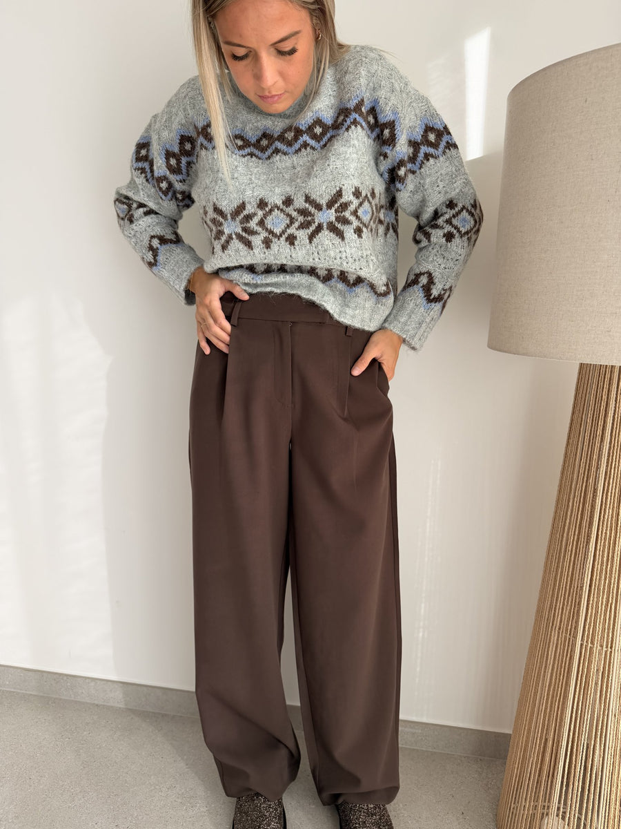 Pantalon Linda Raven choco
