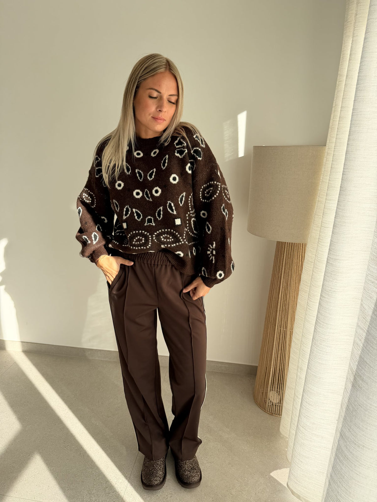 Pull bandana marron