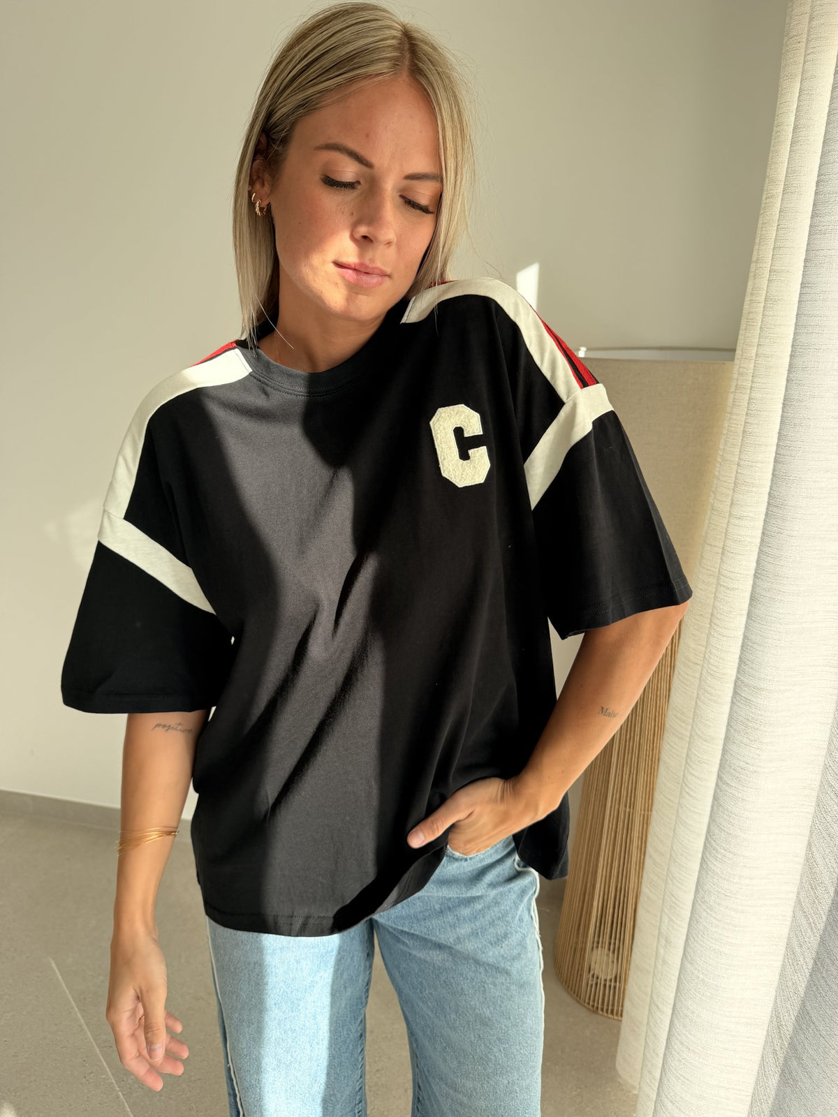 T-shirt Camille noir