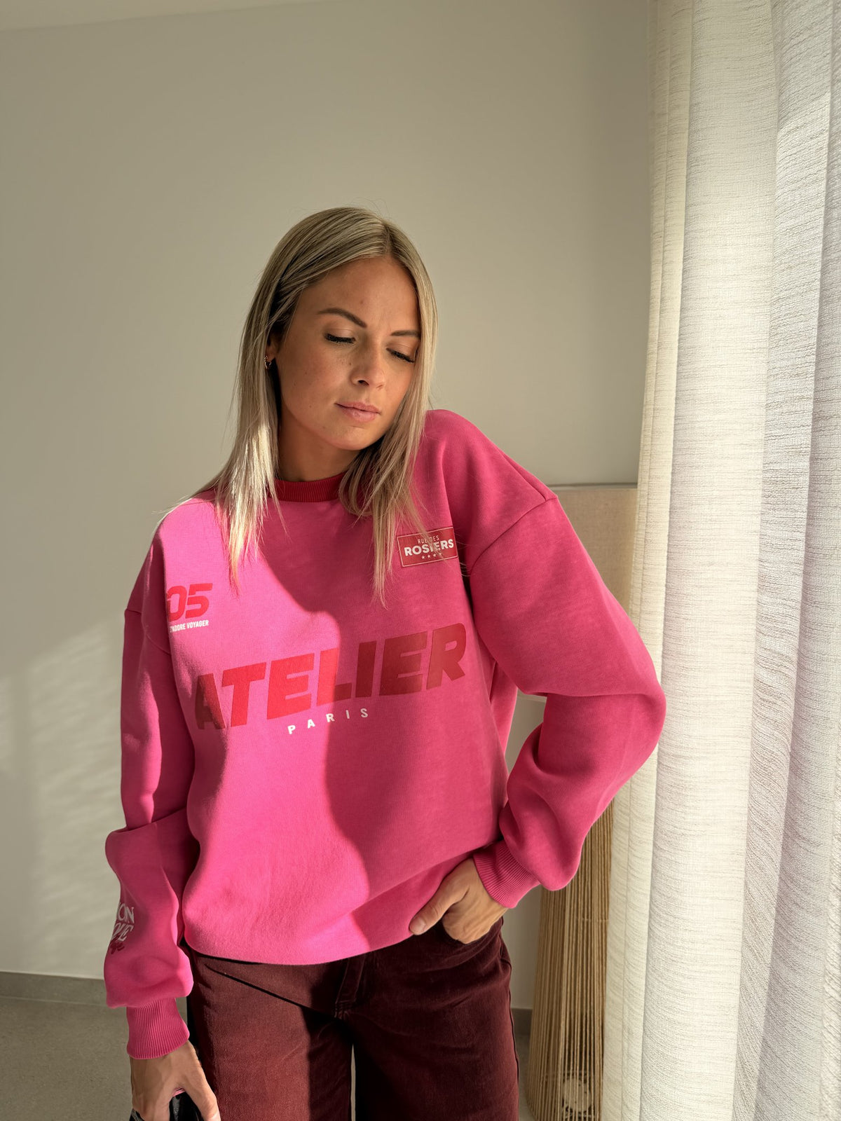 Pull Atelier rose