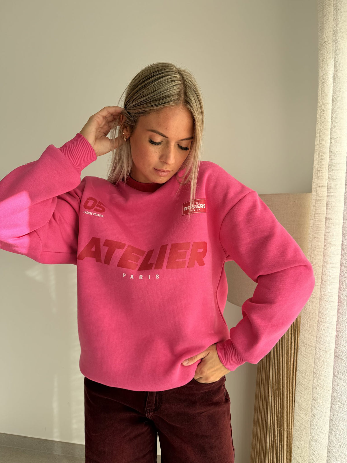 Pull Atelier rose