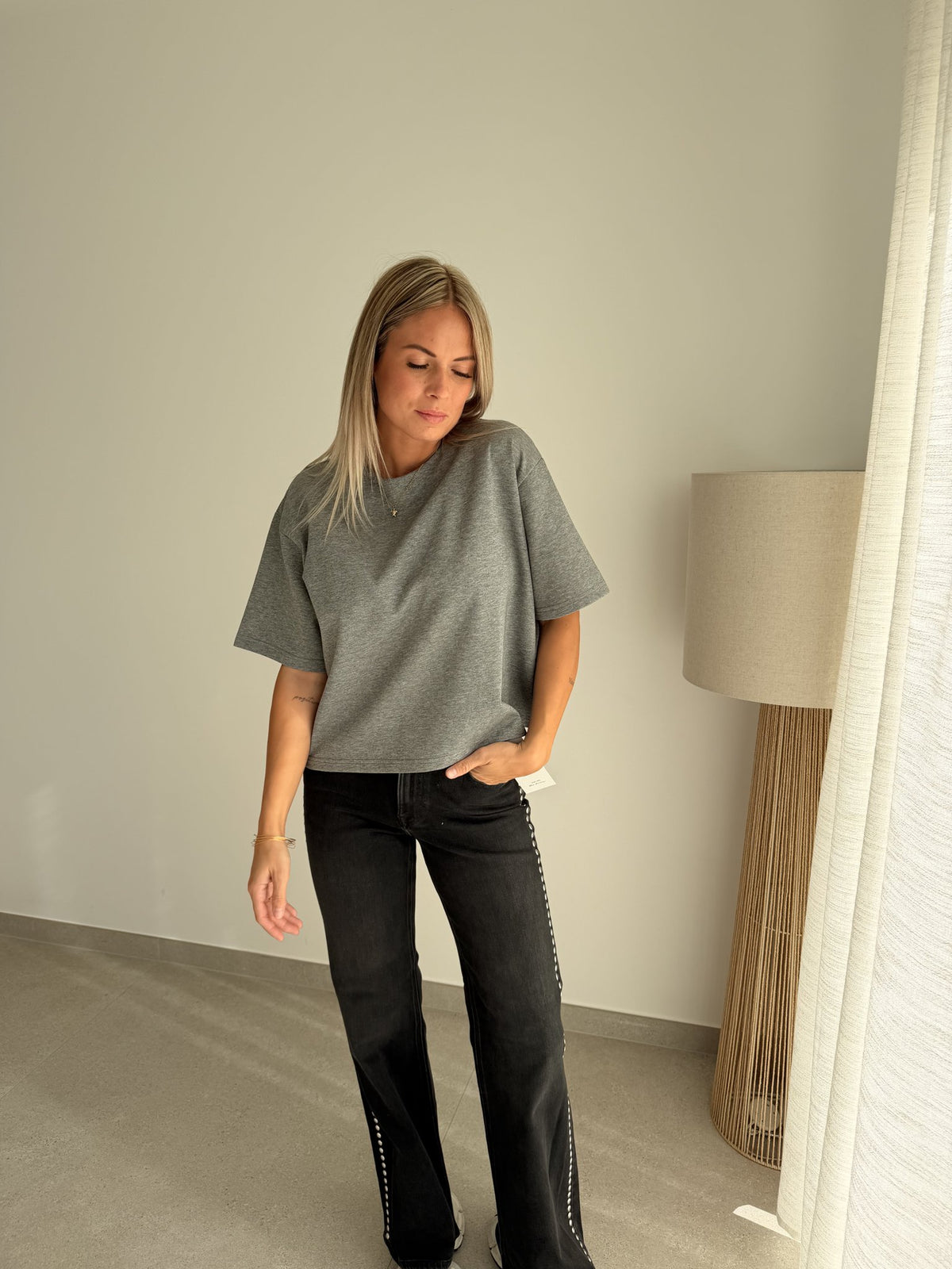 T-shirt basic gris