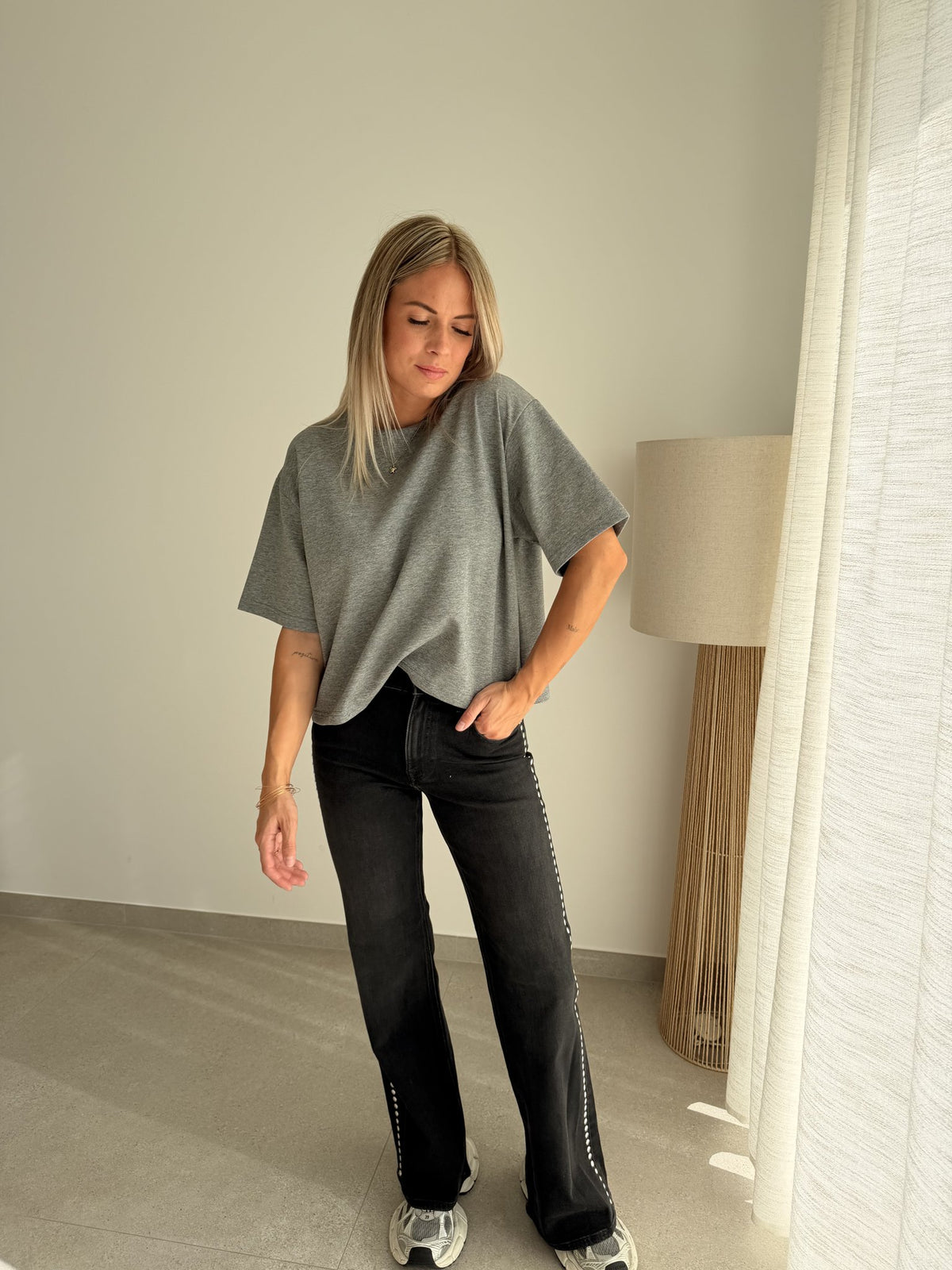 T-shirt basic gris