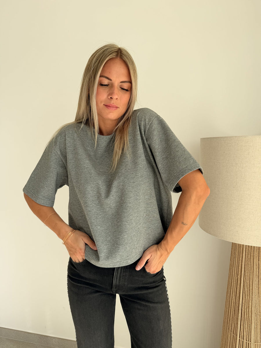T-shirt basic gris