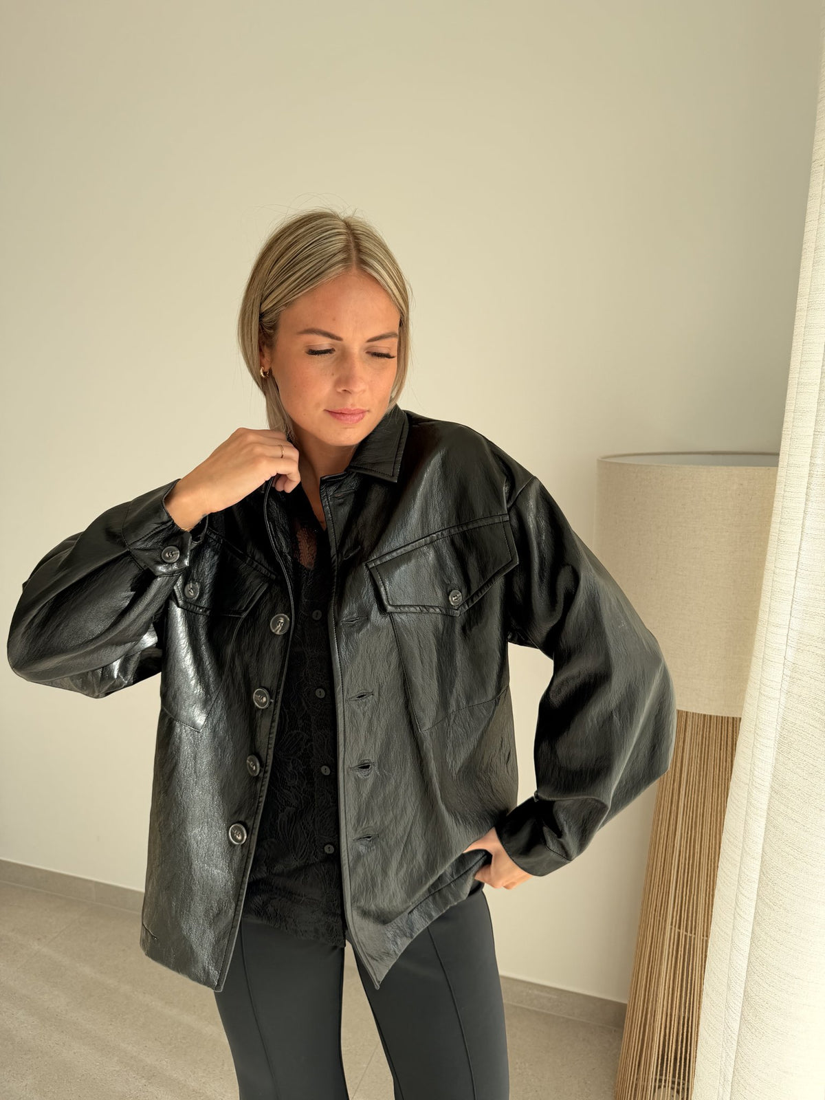 Veste simili noire