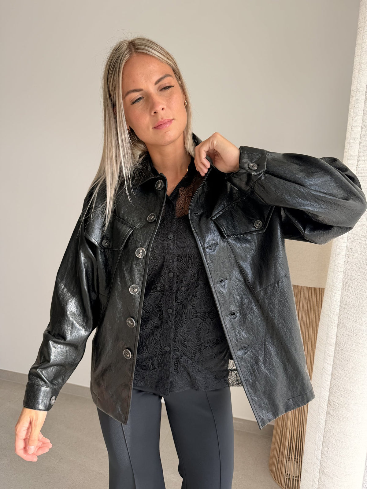Veste simili noire