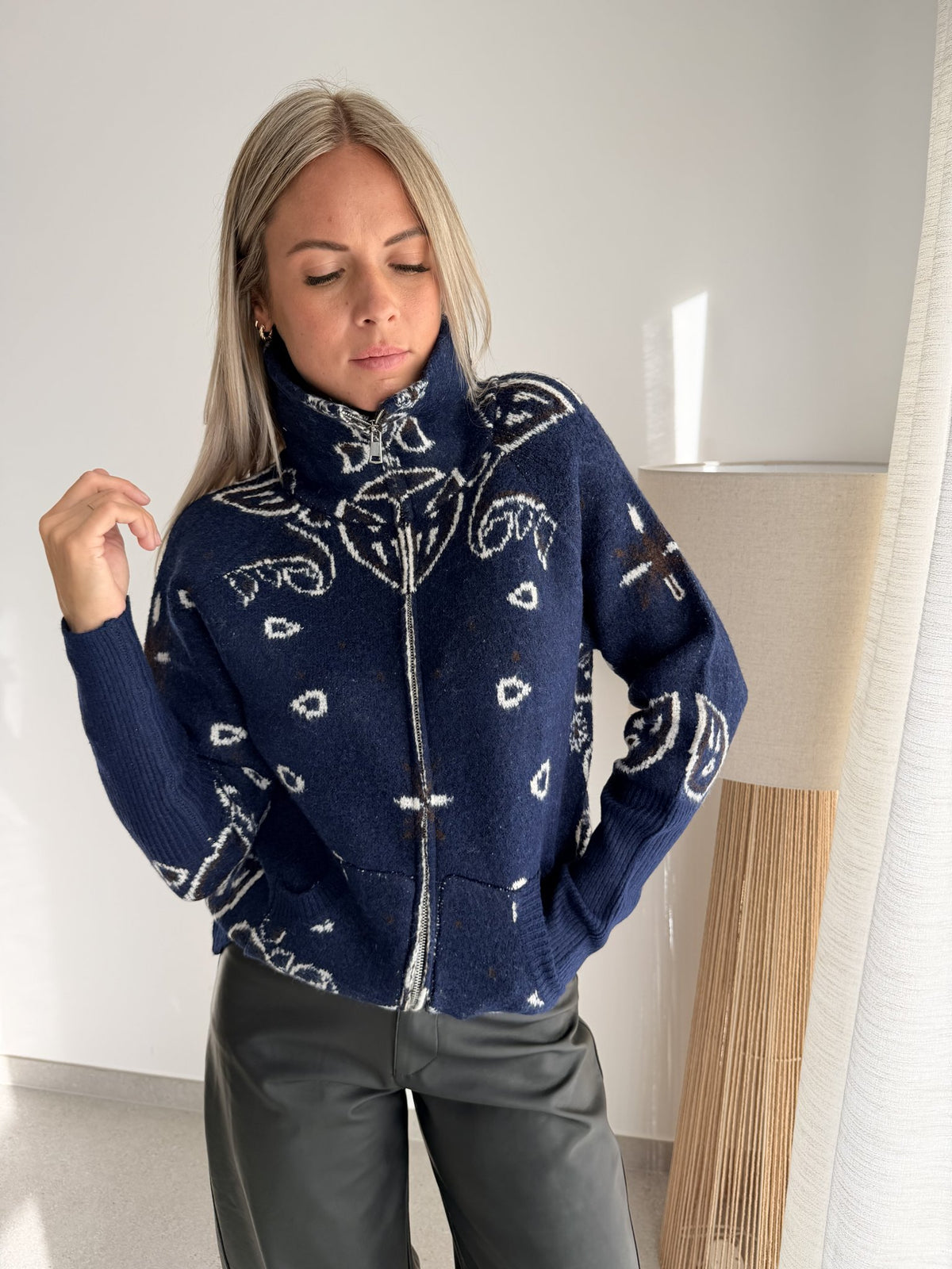 Gilet bandana bleu