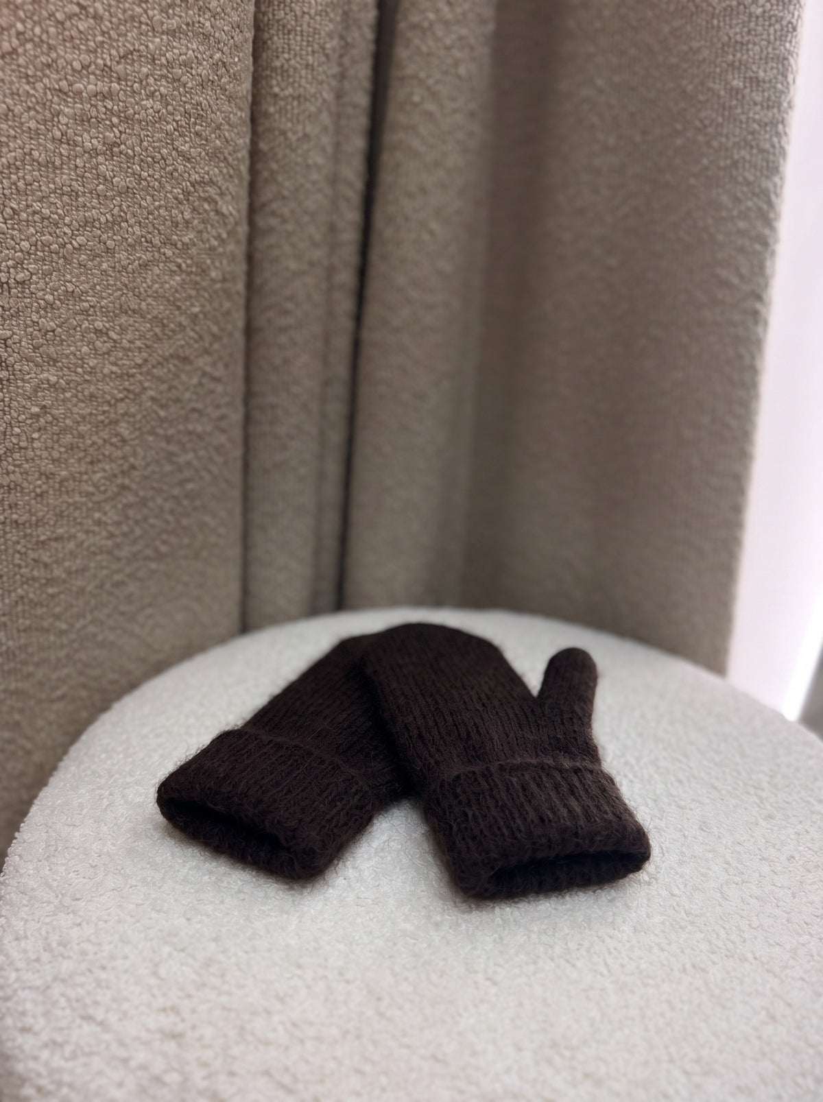 Moufles Acajou chocolat