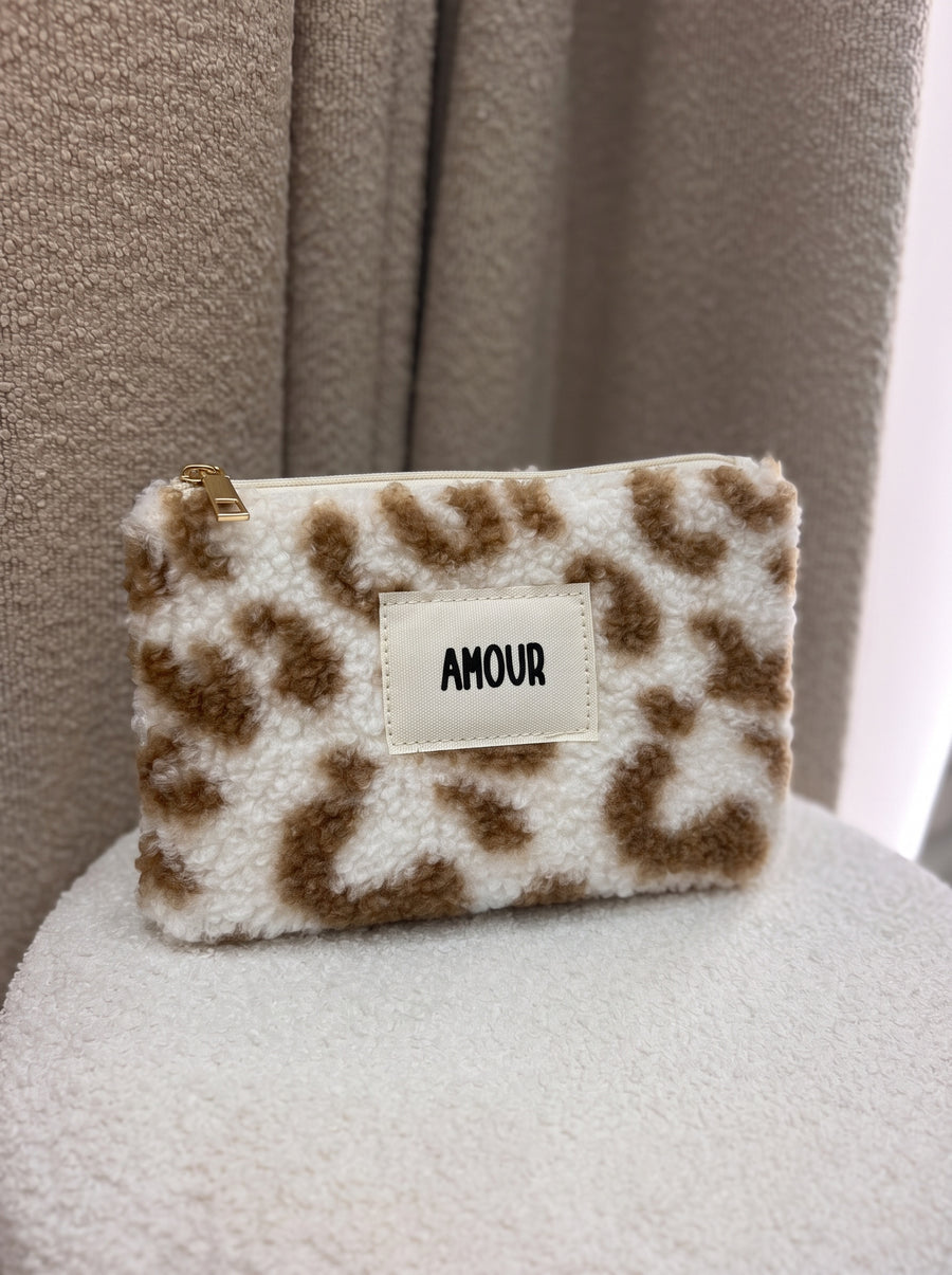 Pochette Amour léopard