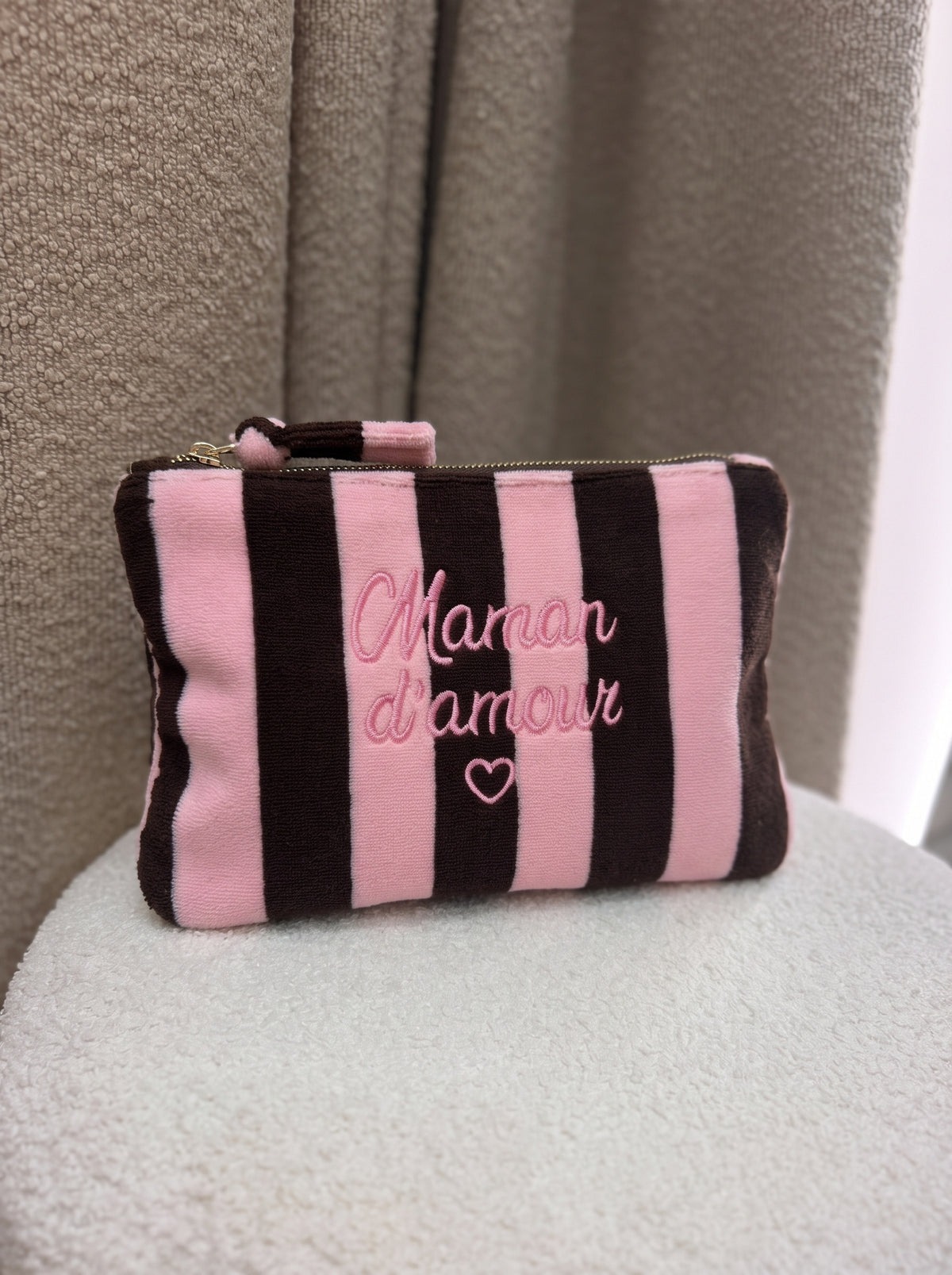 Pochette Maman d'amour rose et chocolat
