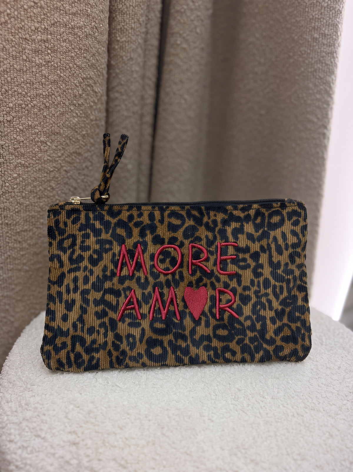 Pochette More Amor léopard