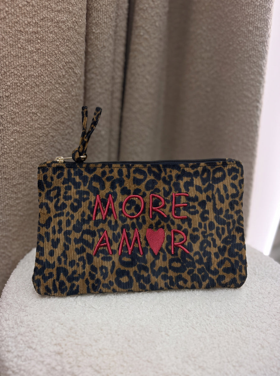 Pochette More Amor léopard