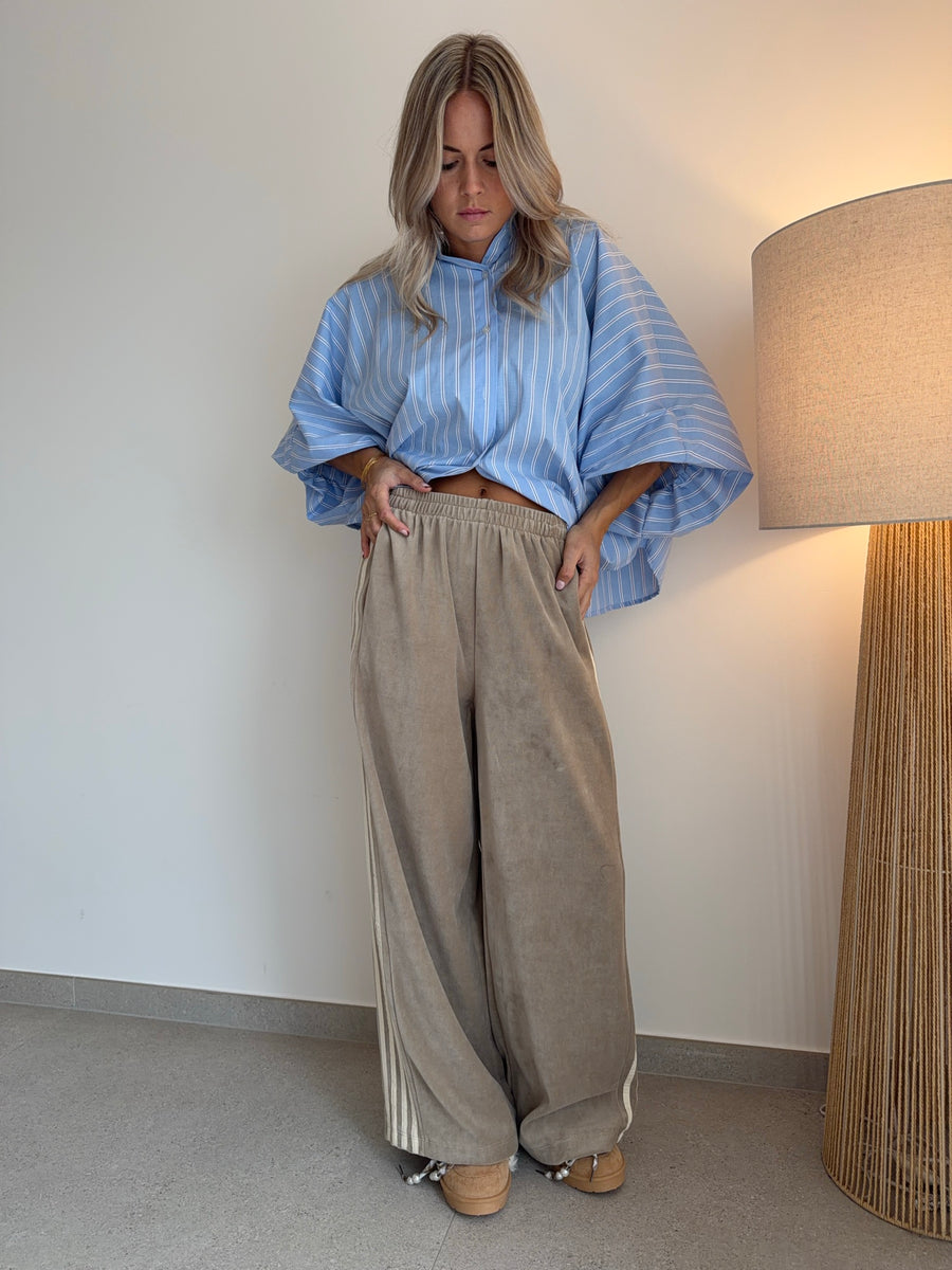 Pantalon en velours beige