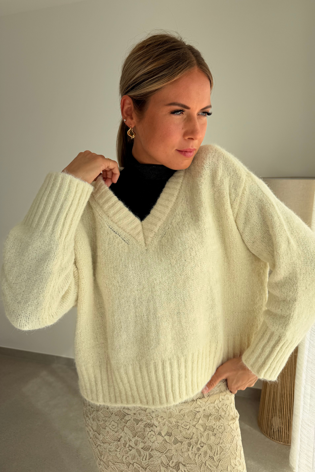 Pull Fiona beige