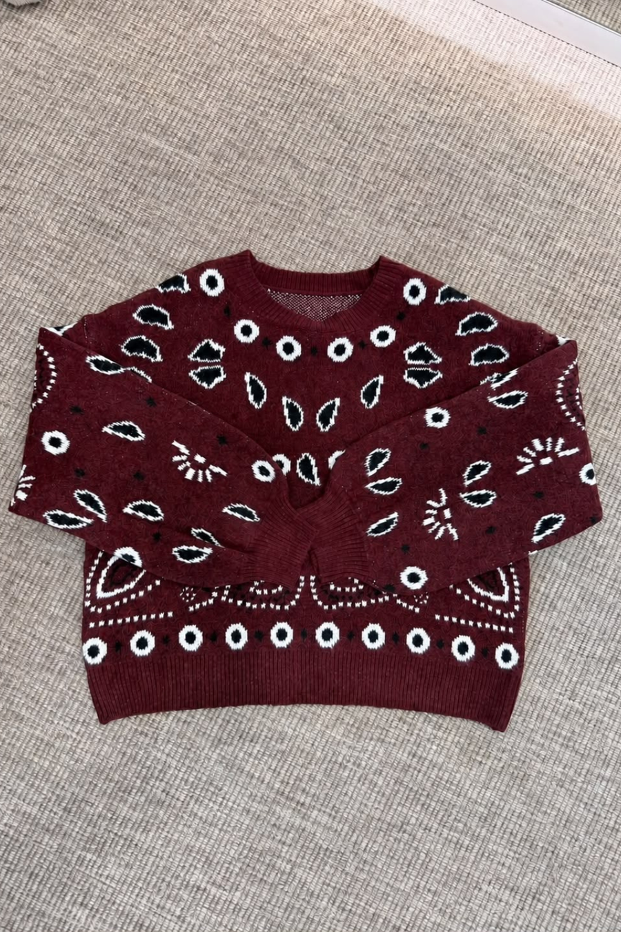 Pull bandana bordeaux