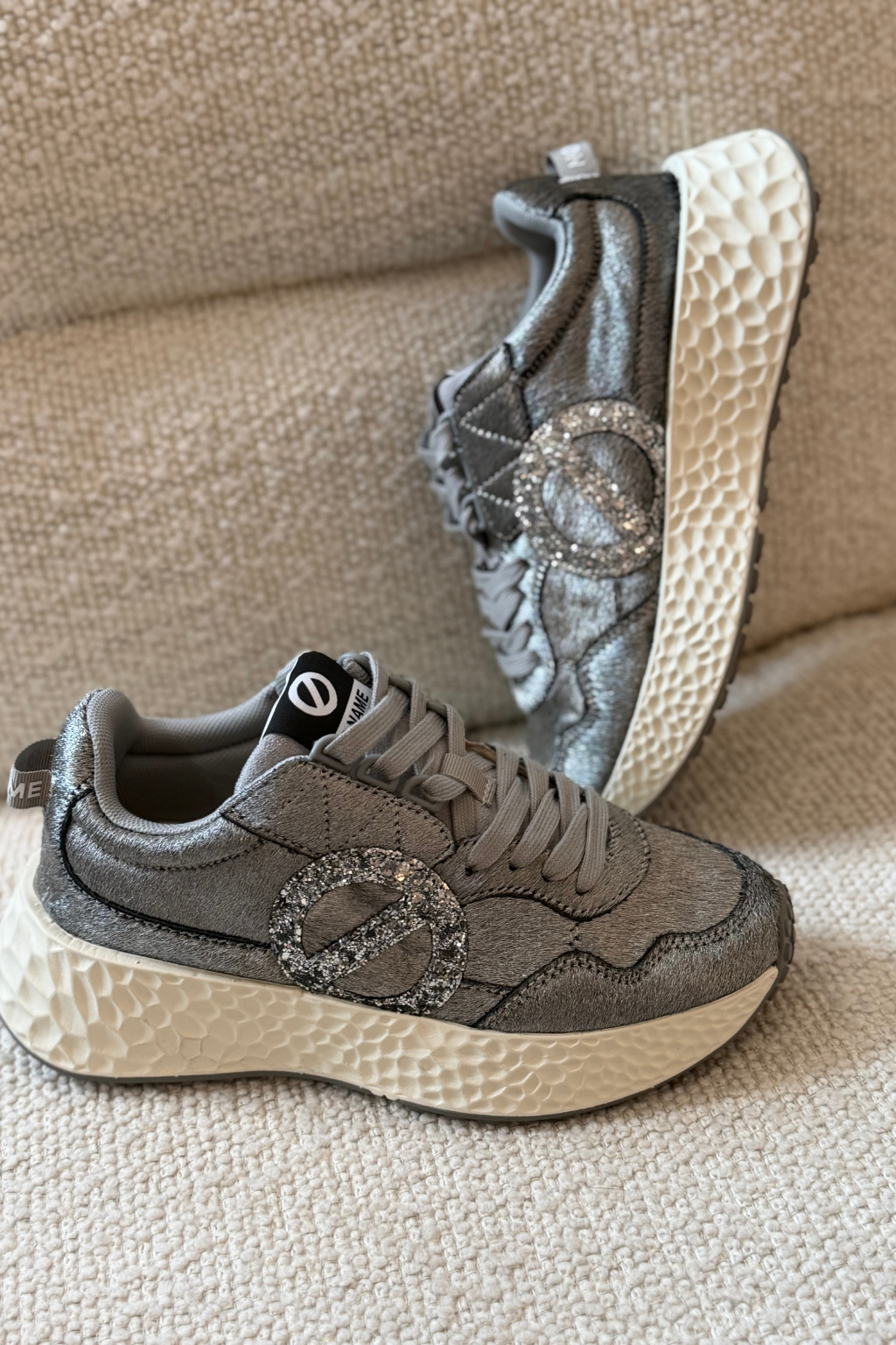 No name carter jogger Silver/ Silver