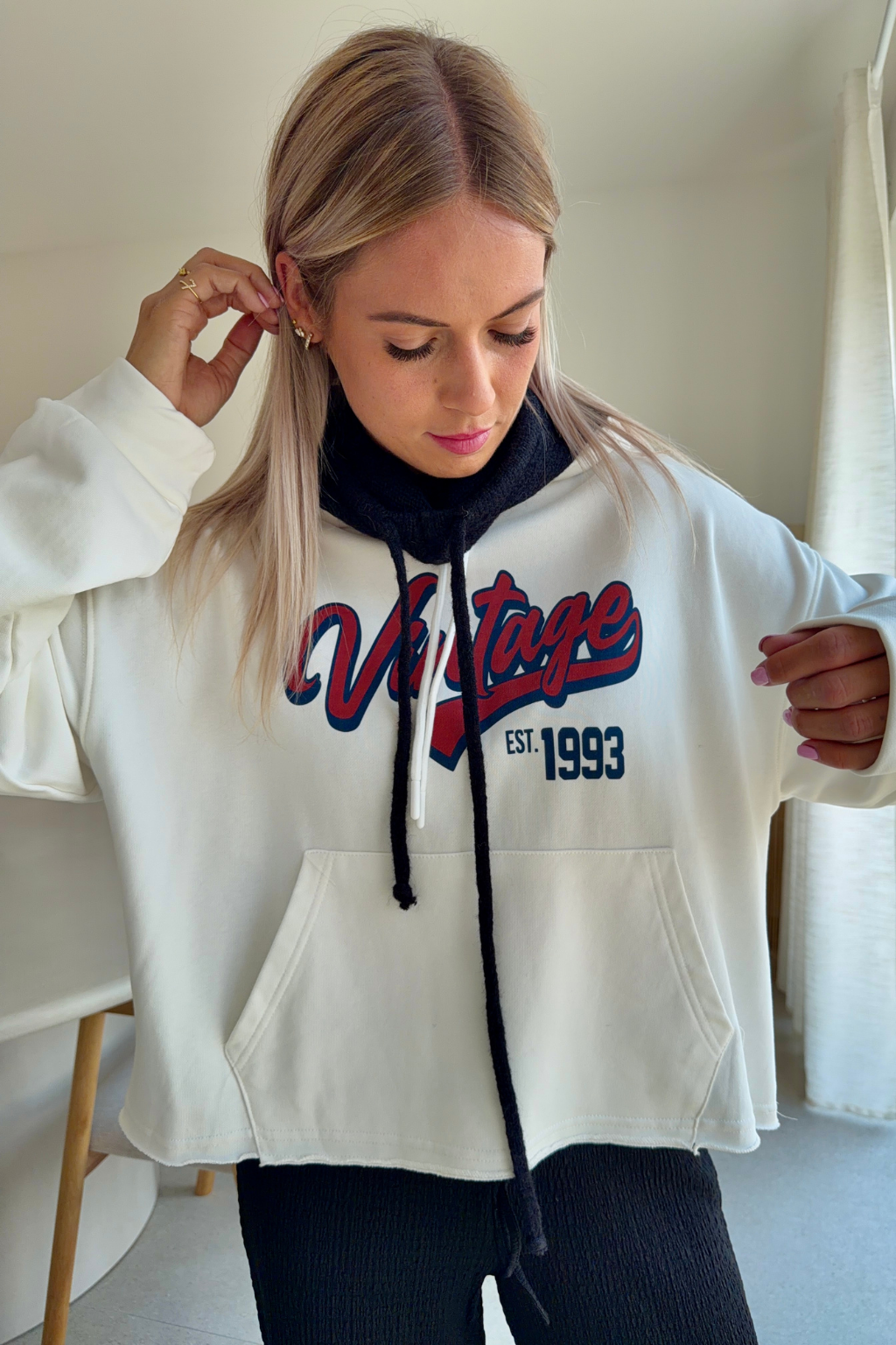 Sweat vintage Blanc
