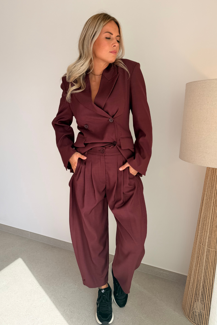 Pantalon bordeaux