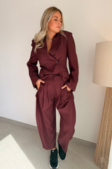Pantalon bordeaux